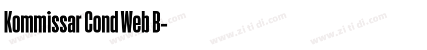 Kommissar Cond Web B字体转换